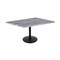 Holland Bar Stool Co 30" Tall OD214 Black Table Base 22" Diameter Foot 30" x 48" Greystone Top by the HollBar Stool Co. OD214-2230BWOD3048GryStn - alternate 1
